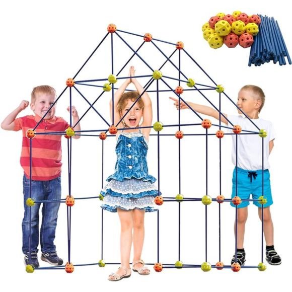 Fort Building Kit for Kids,158pcs Fort Building Set Play Tent - Picture 1 of 6